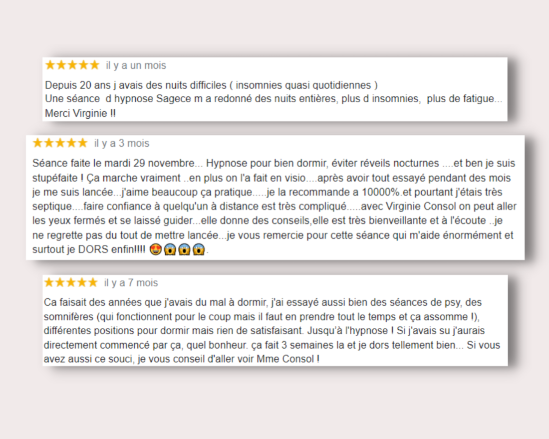 Témoignage guérison insomnie : Virginie Consol vous aide à retrouver le sommeil à Villefontaine (38), Lyon et à distance